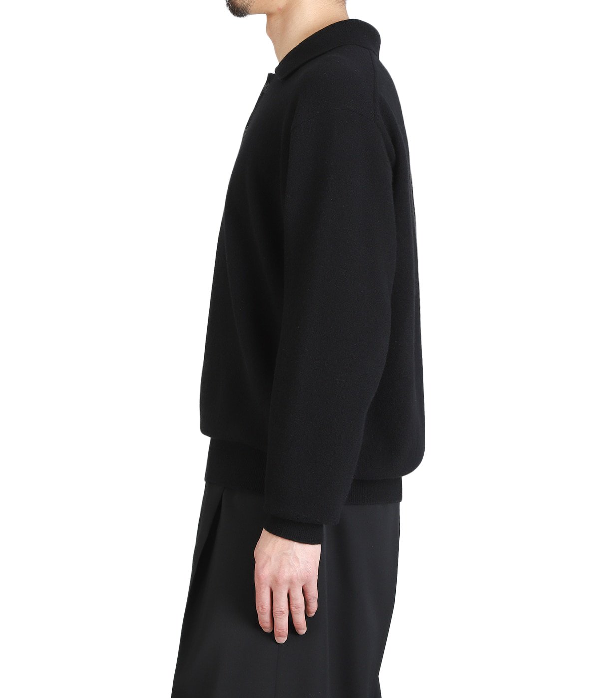EXTRA FINE WOOL KNIT POLO LS | ssstein(シュタイン) / トップス