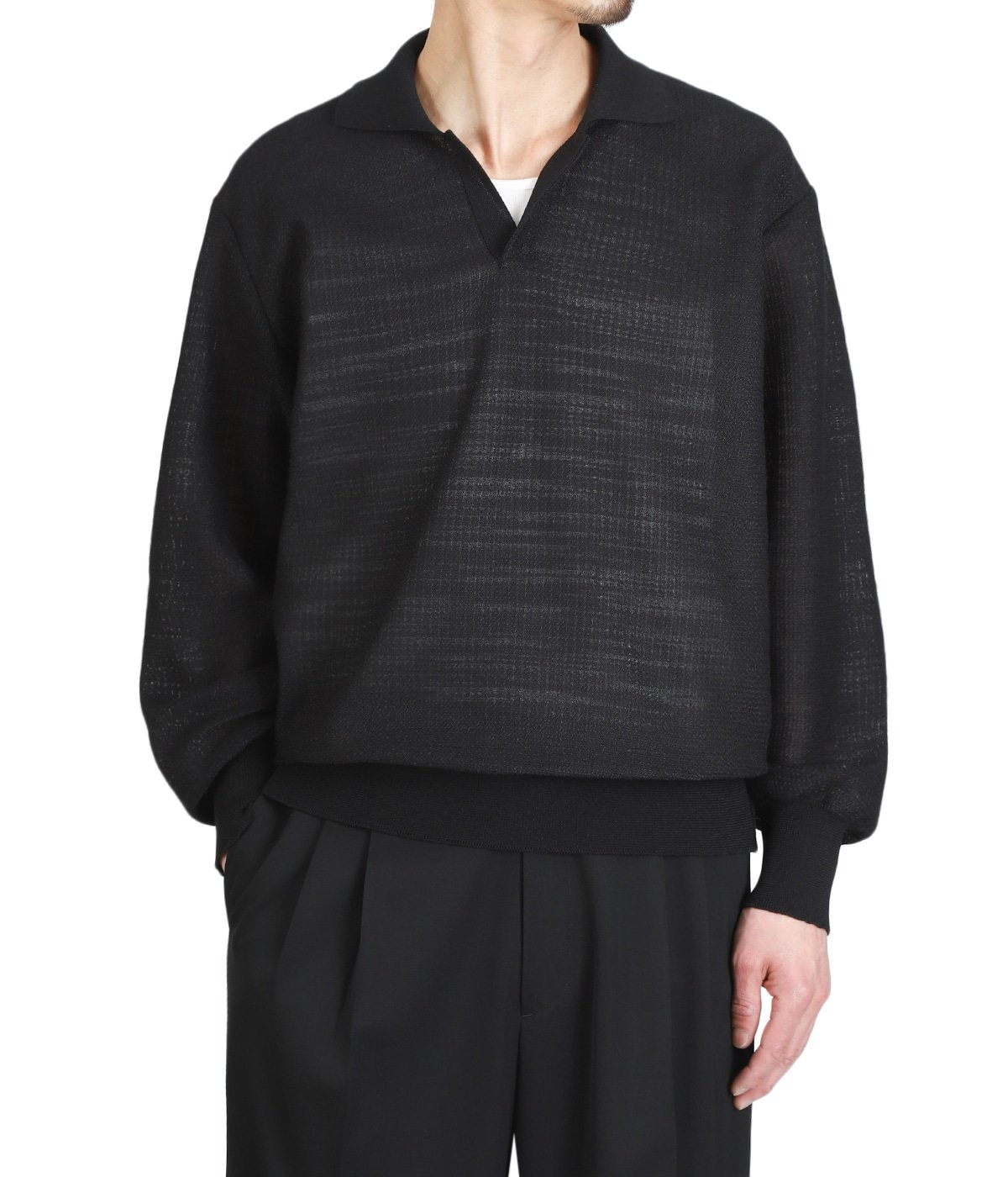 SLUB COTTON KNIT SKIPPER LS | ssstein(シュタイン) / トップス