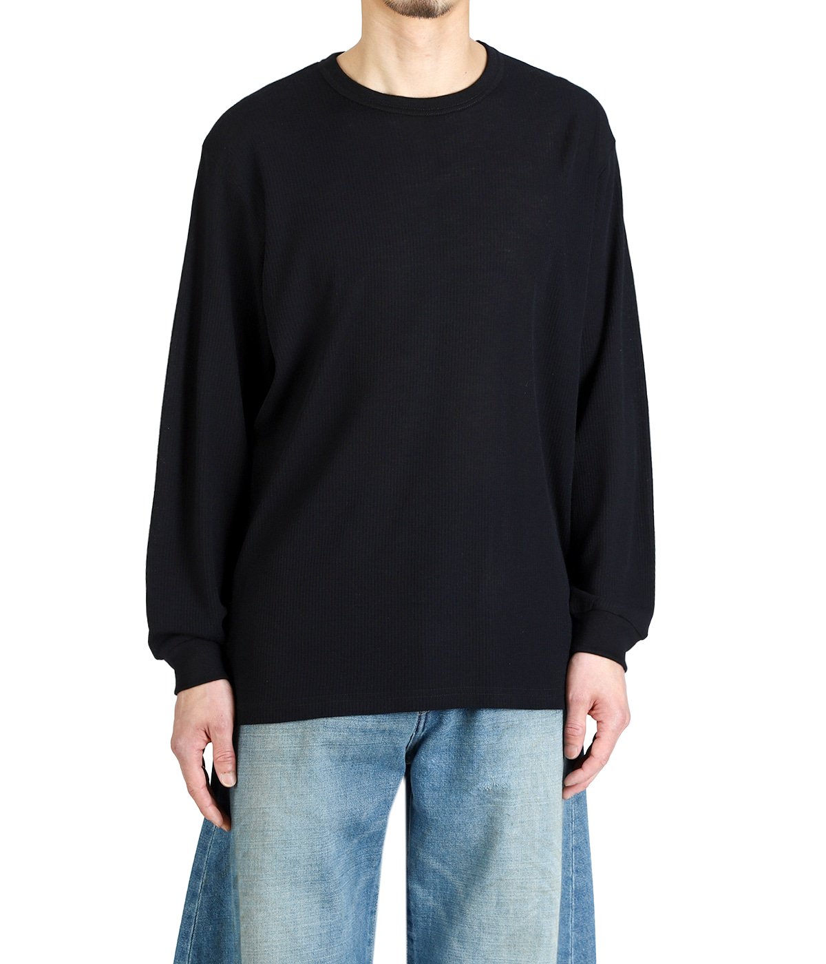 高級♪シュタイン stein オーバーハイネックカットソー ブラック ゆったり stein | シュタイン OVERSIZED HIGH NECK LS(D.NAVY) / オーバーサイズ