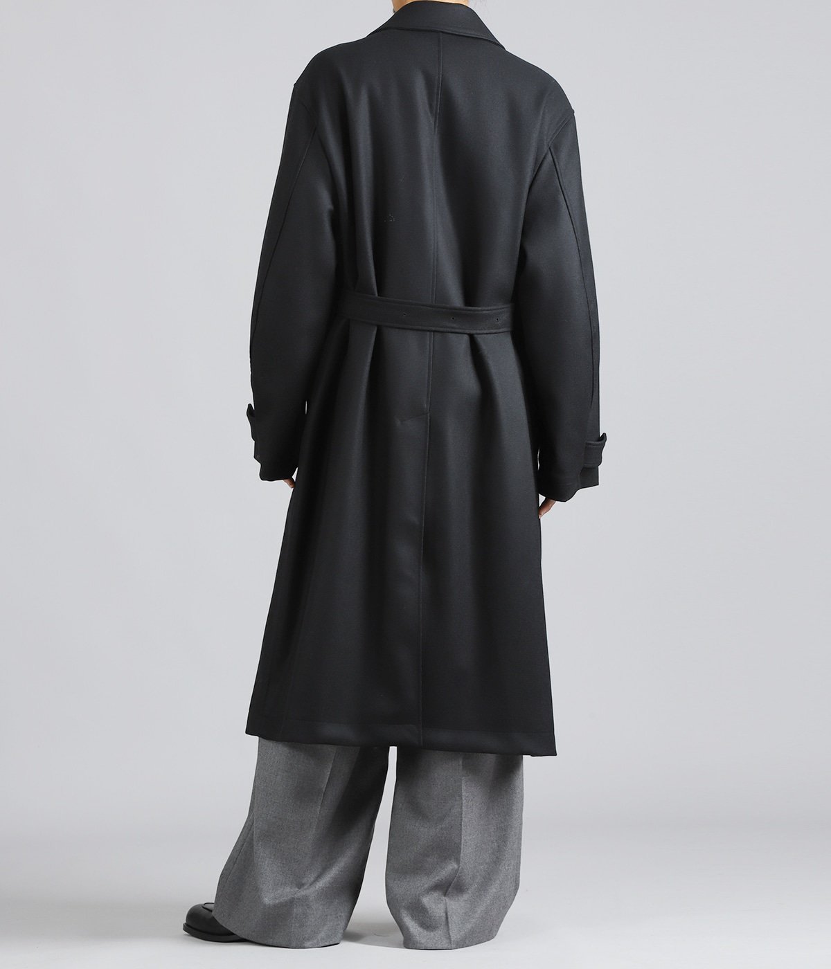 WOOL MELTON OVERSIZED INVESTIGATED COAT | ssstein(シュタイン