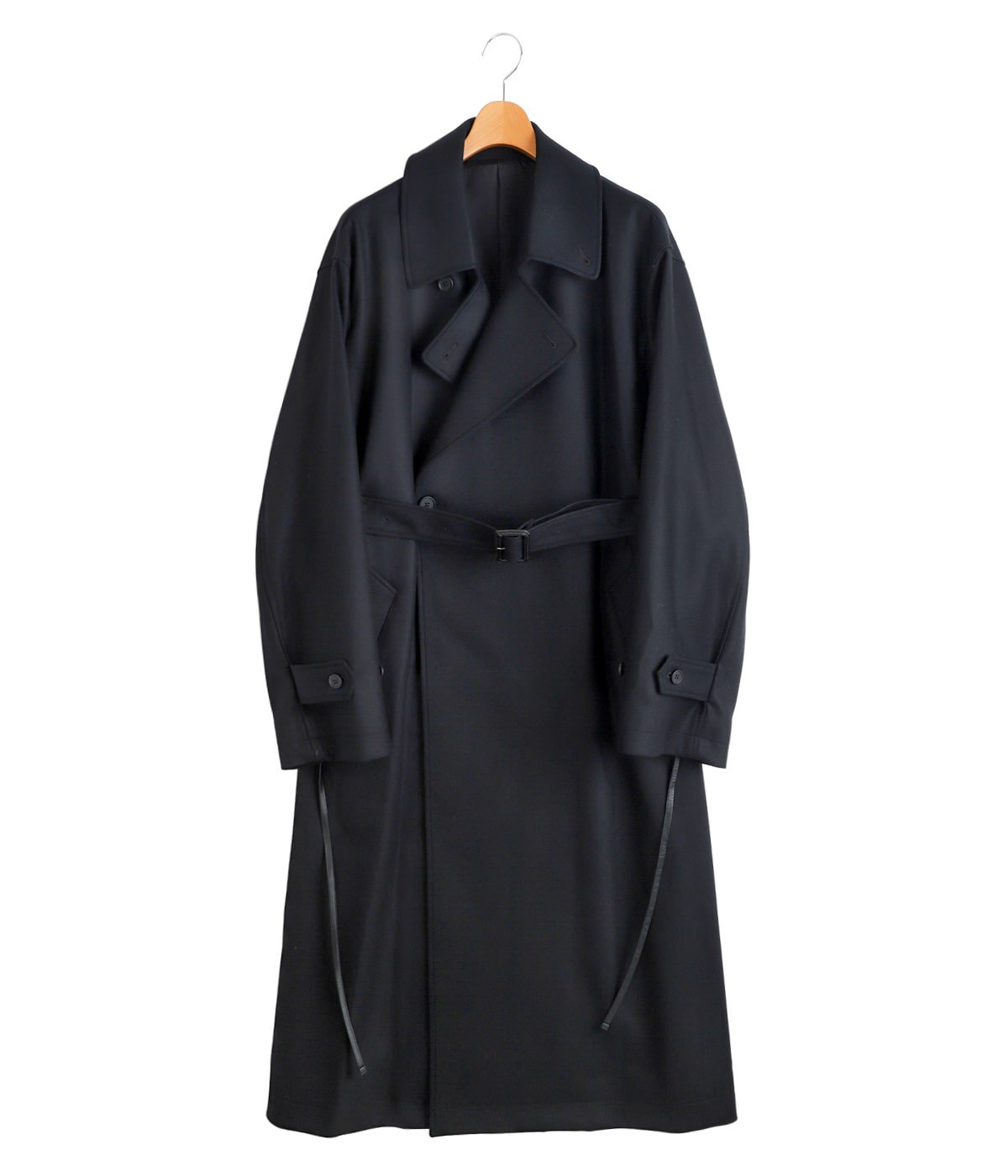 WOOL MELTON OVERSIZED DOUBLE BREASTED COAT | ssstein(シュタイン