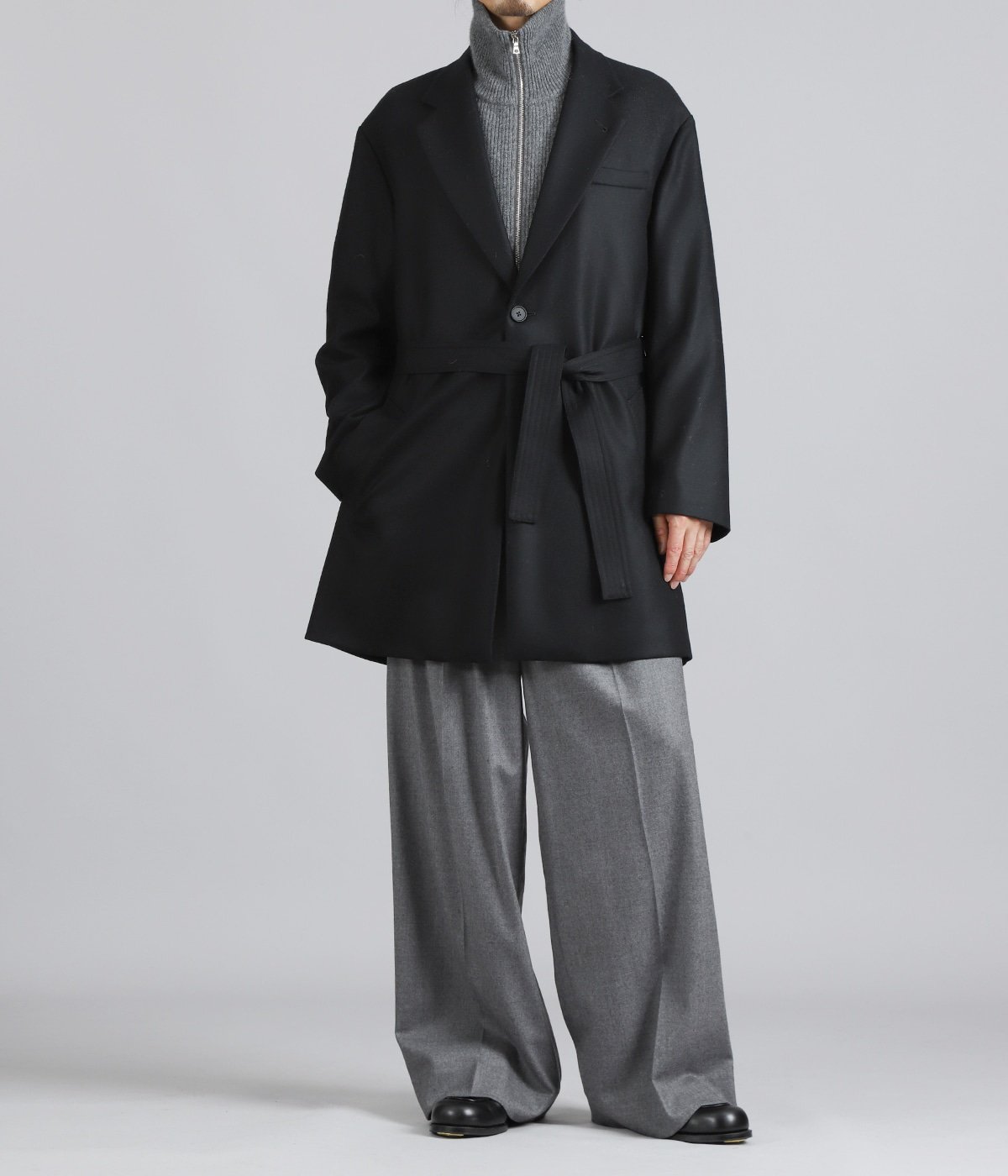 COMPRESSED FLANNEL HALF COAT | ssstein(シュタイン) / アウター