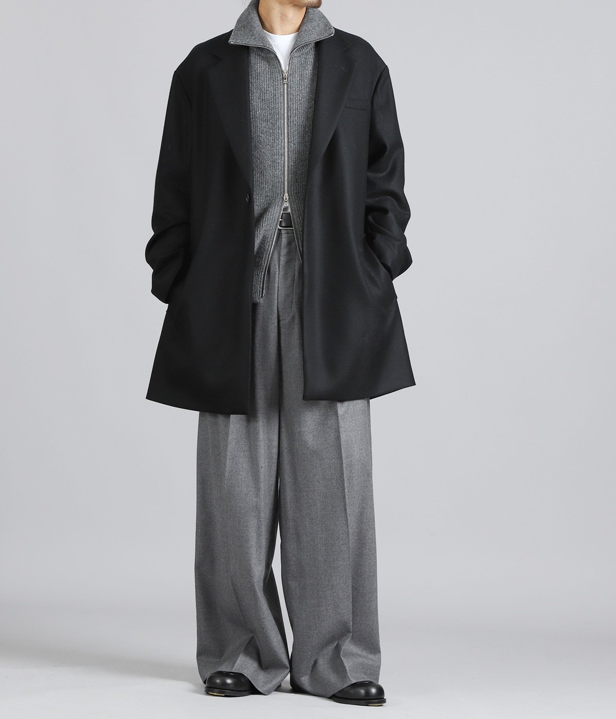 COMPRESSED FLANNEL HALF COAT | ssstein(シュタイン) / アウター