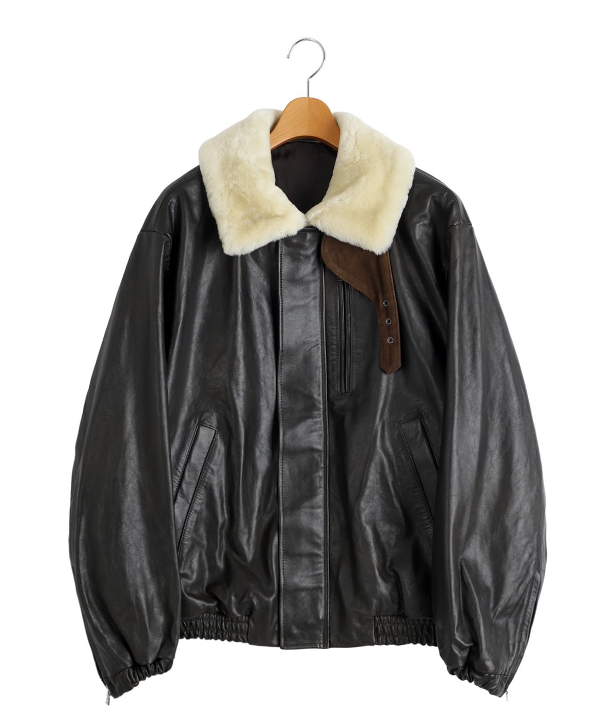 MOUTON COLLAR CALF ZIP JACKET | ssstein(シュタイン) / アウター