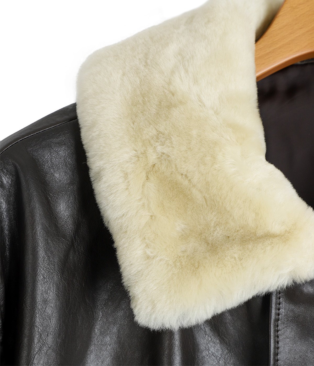 MOUTON COLLAR CALF ZIP JACKET | ssstein(シュタイン) / アウター