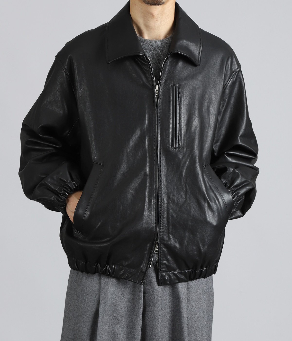 CALF ZIP SHORT JACKET | ssstein(シュタイン) / アウター レザー