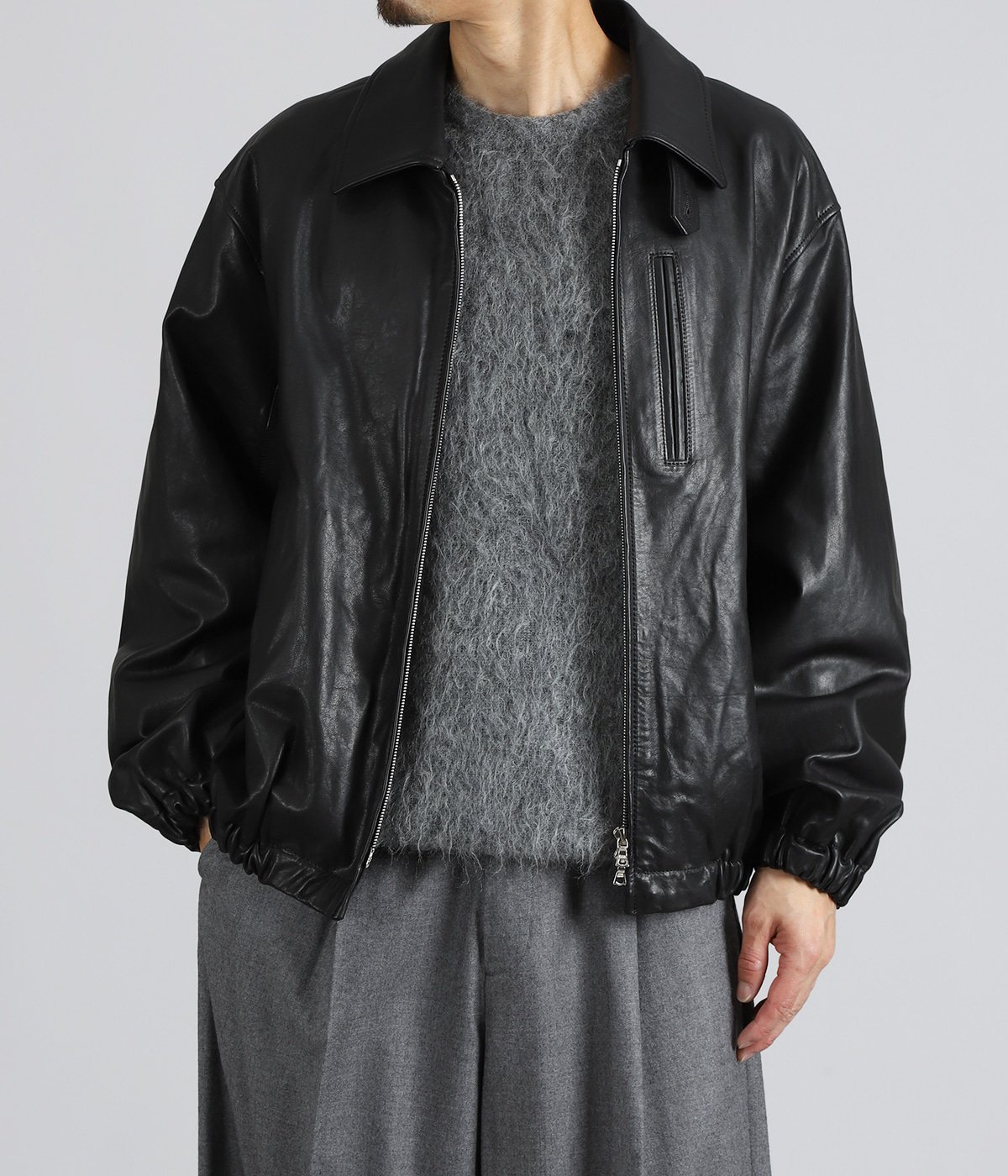 CALF ZIP SHORT JACKET | ssstein(シュタイン) / アウター レザー