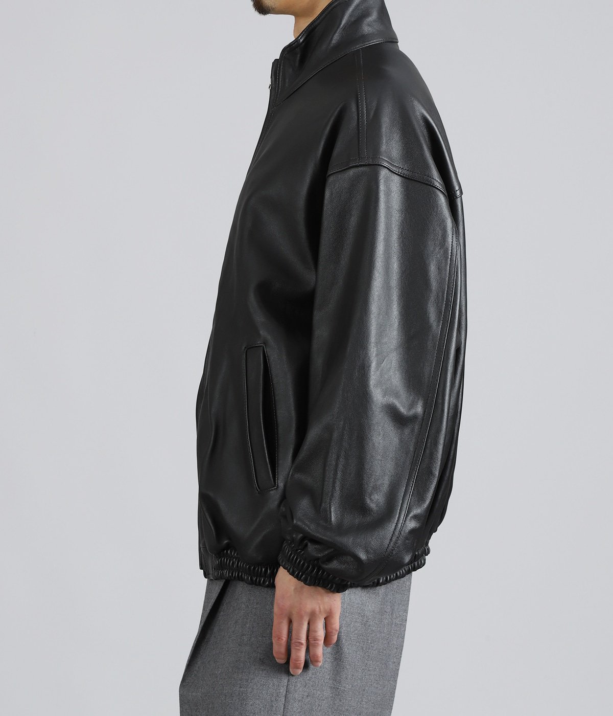 SHEEP LEATHER STAND COLLAR JACKET | ssstein(シュタイン) / アウター