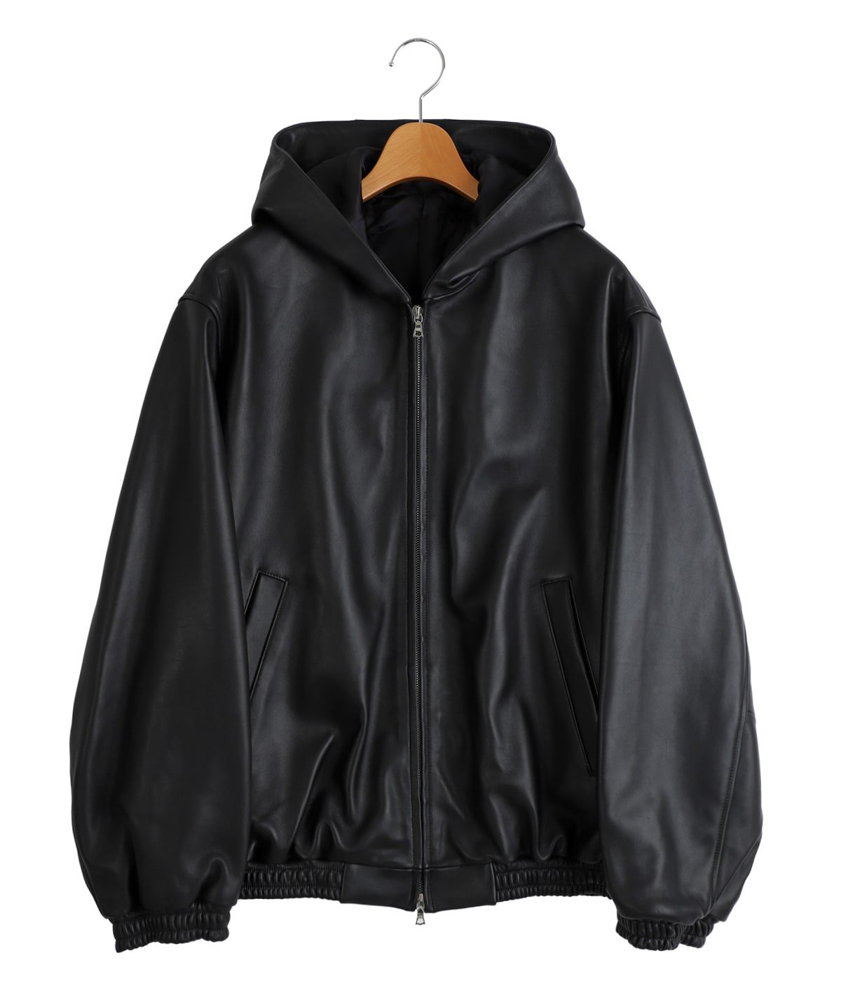 ⭐️牛革　極暖ジャケット　黒　Lサイズ LAMB LEATER HOOD JACKET | ssstein(シュタイン) / アウター レザー