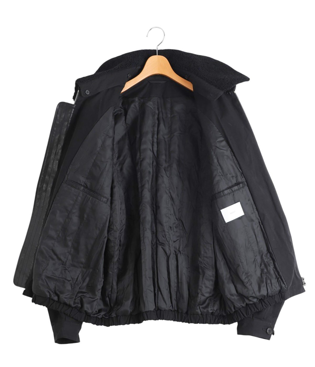 日本未発売！アストンヴィラ ブラック バーガンディ アウター 2XL DETATCHABLE COLLAR RESIN-FINISH COTTON JACKET | ssstein(シュタイン