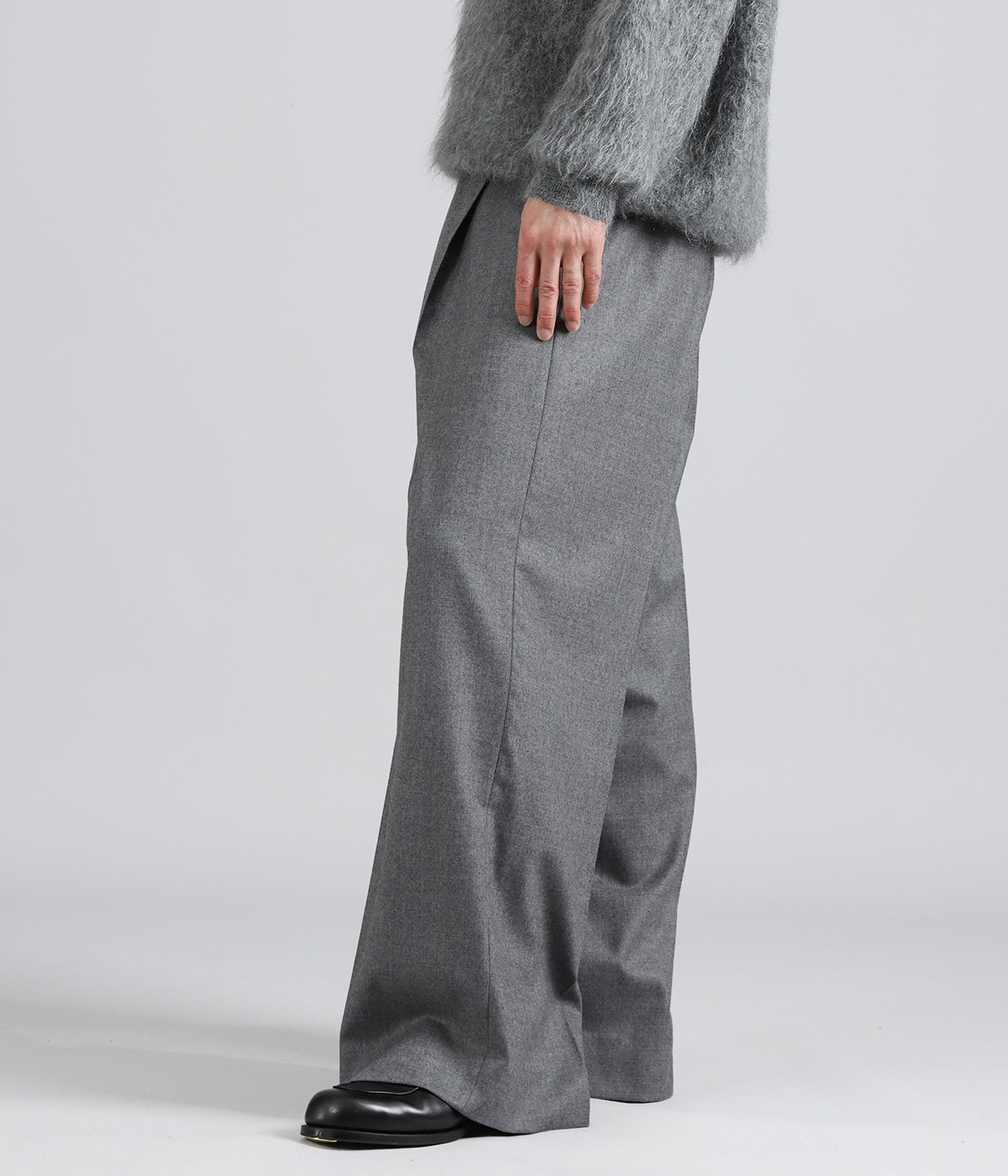 WOOL FLANNEL EXTRA WIDE TROUSERS | ssstein(シュタイン) / パンツ