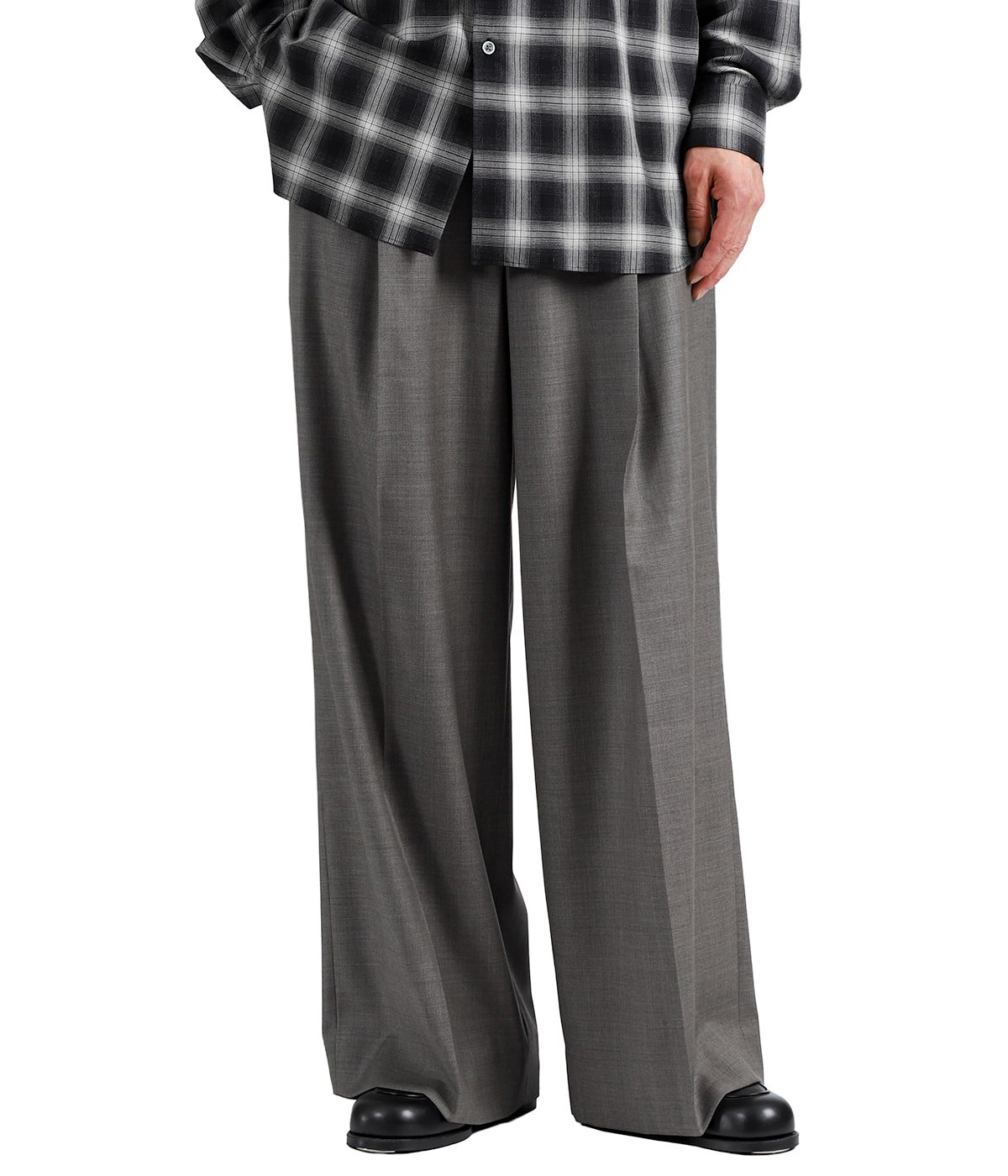 EXTRA FINE WOOL EXTRA WIDE TROUSERS | ssstein(シュタイン) / パンツ