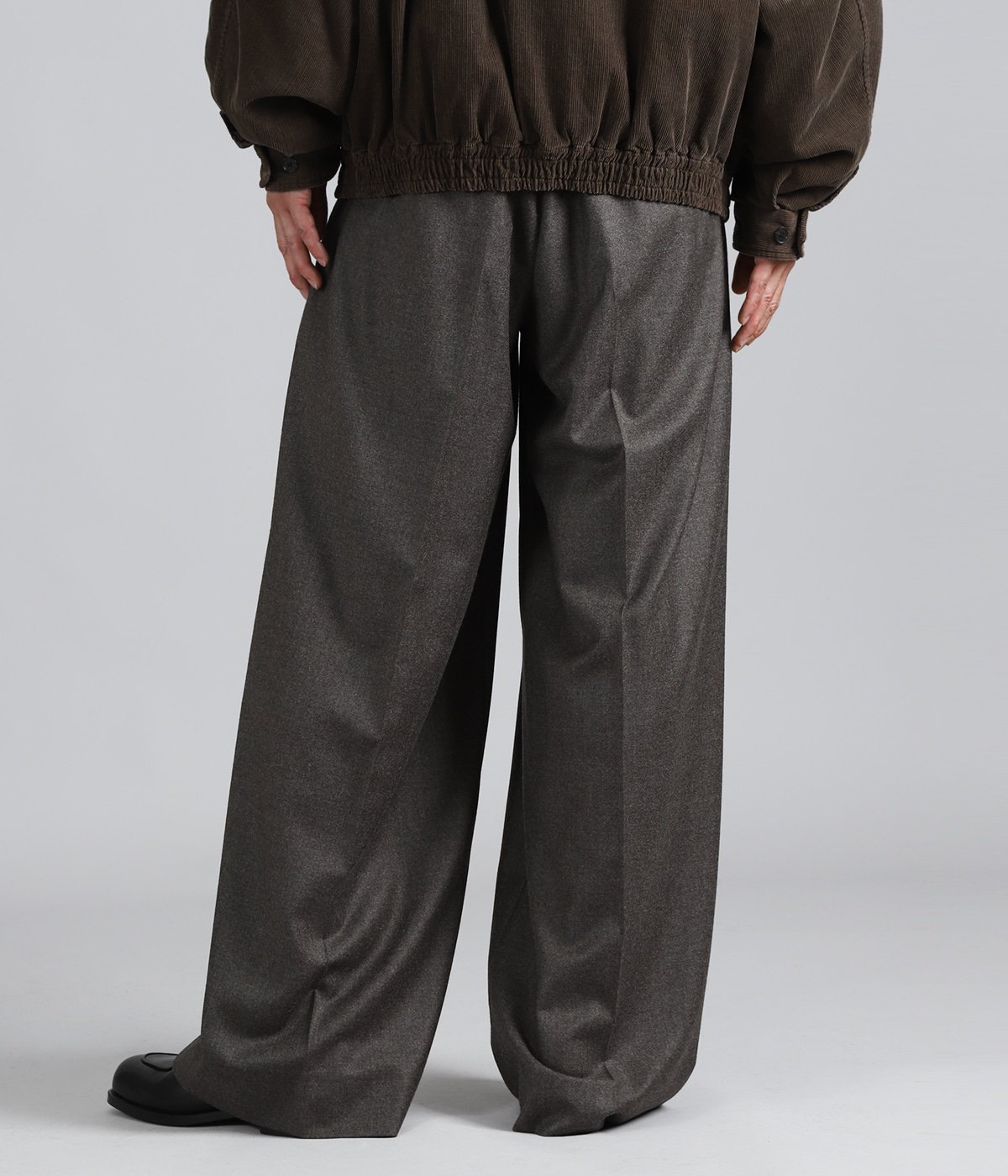 sssteinグレー ブラウン系 ワイドパンツ EXTRA FINE WOOL EXTRA WIDE TROUSERS | ssstein(シュタイン) / パンツ