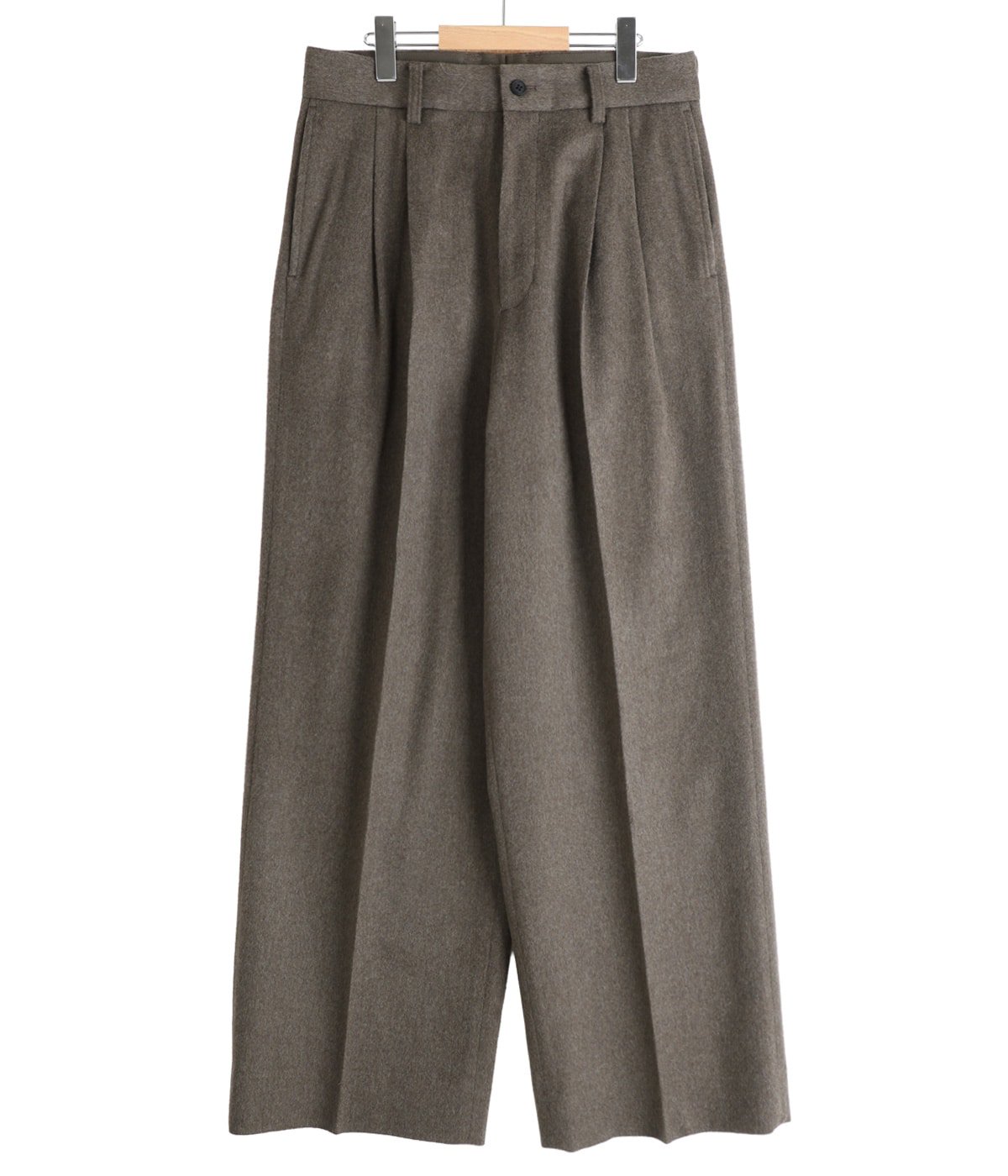 ssstein LONG WIDE TROUSERS スラックス パンツ S WOOL DOESKIN LONG WIDE TROUSERS | ssstein(シュタイン) / パンツ