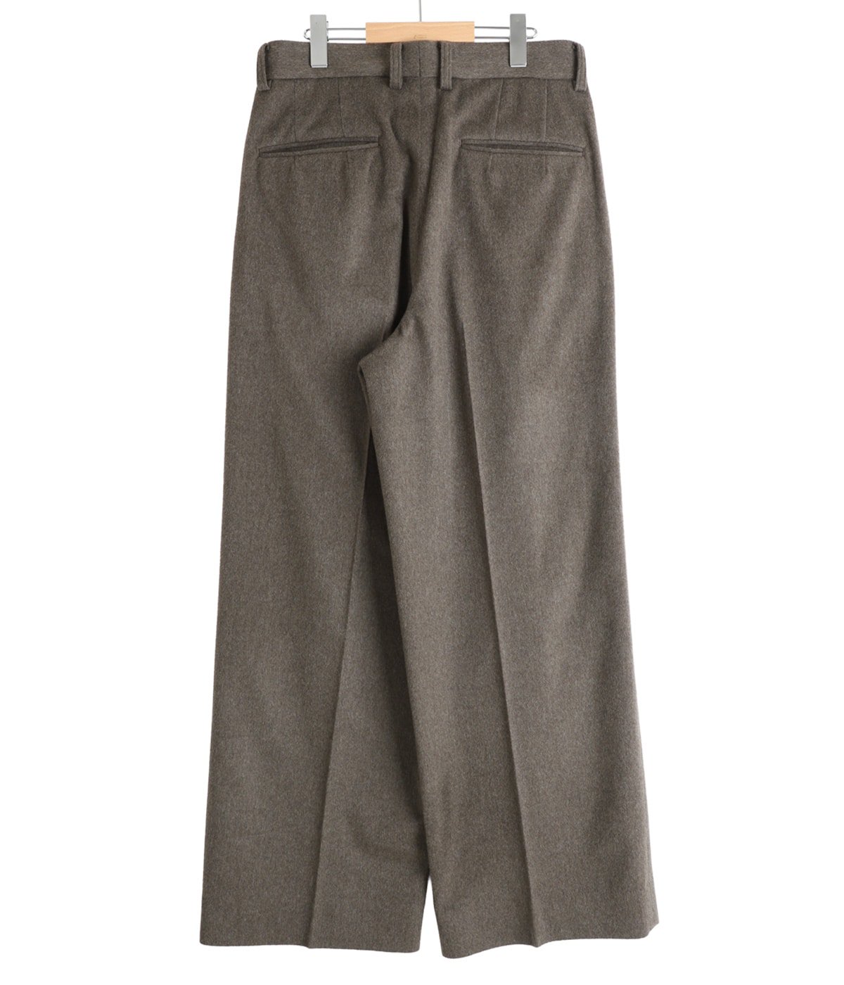 WOOL DOESKIN LONG WIDE TROUSERS | ssstein(シュタイン) / パンツ