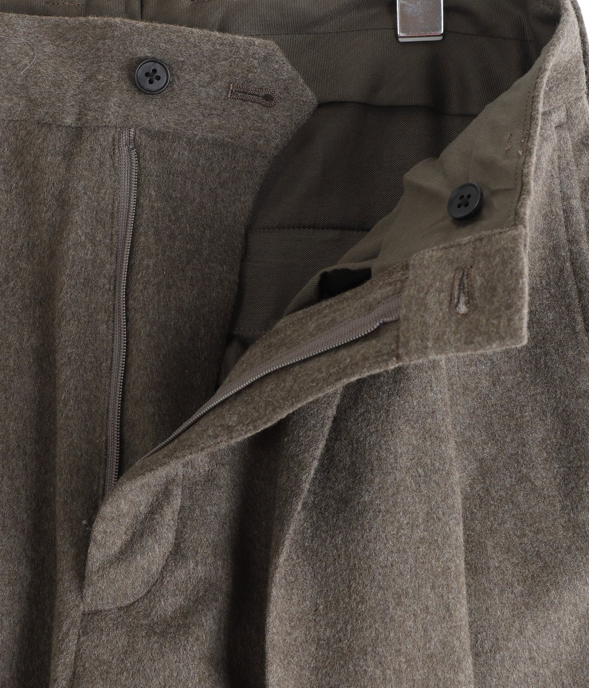 WOOL DOESKIN LONG WIDE TROUSERS | ssstein(シュタイン) / パンツ