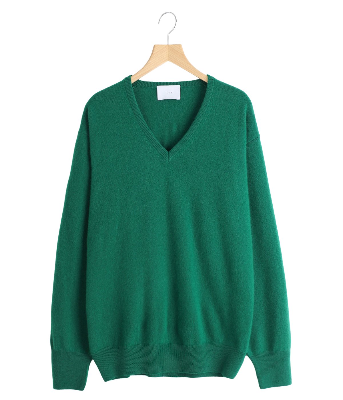 PURE CASHMERE KNIT V NECK LS | ssstein(シュタイン) / トップス