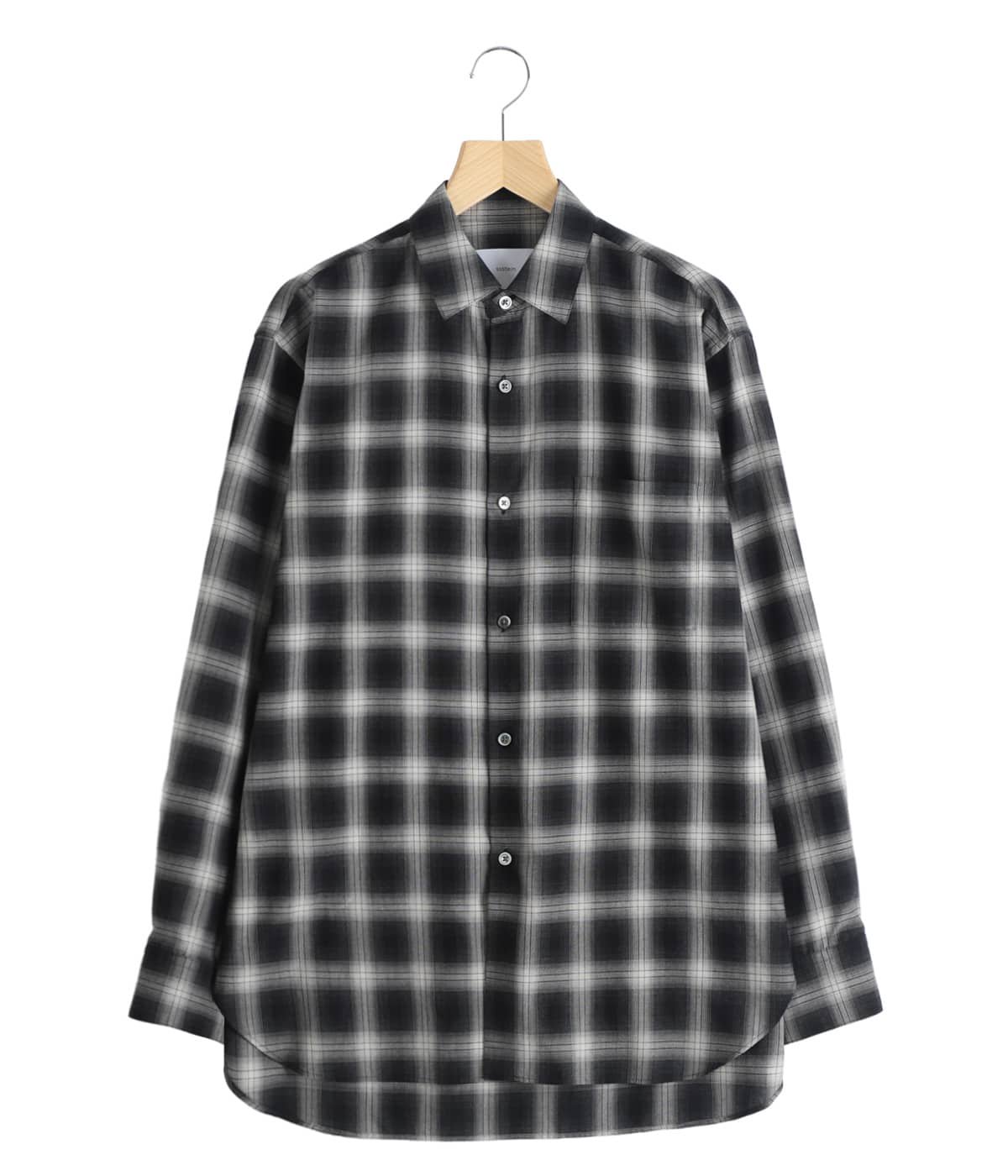 ssstein ブラック 長袖シャツ COTTON VISCOSE OVERSIZED LS SHIRT | ssstein(シュタイン) / トップス