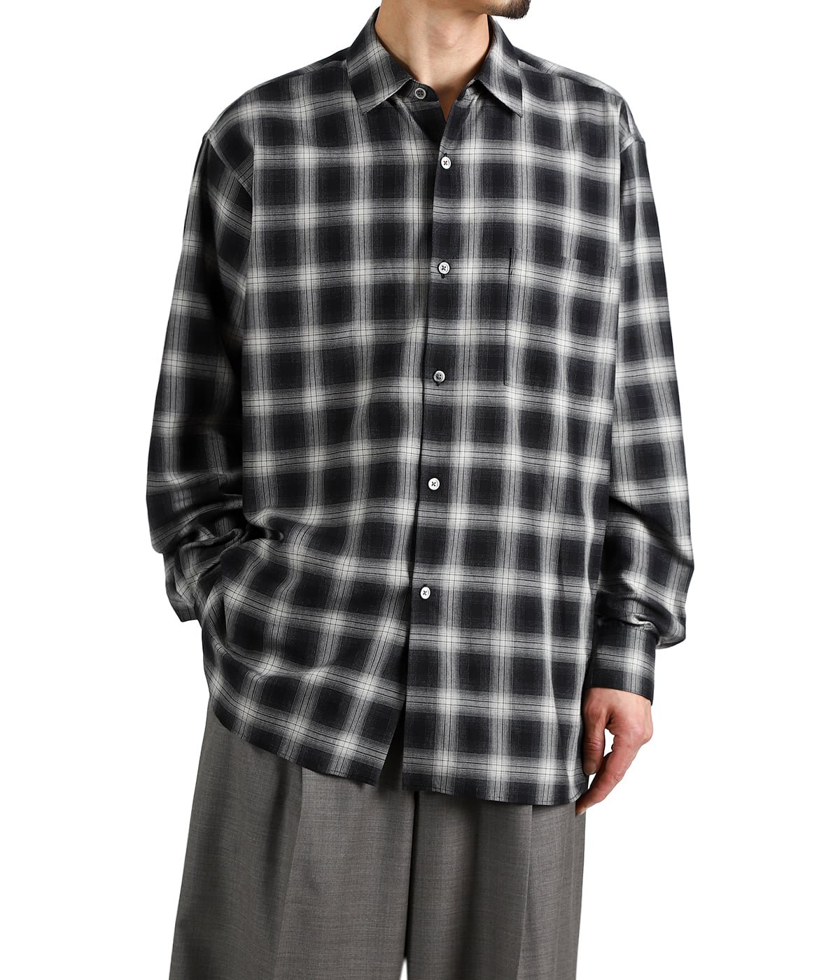 COTTON VISCOSE OVERSIZED LS SHIRT | ssstein(シュタイン) / トップス