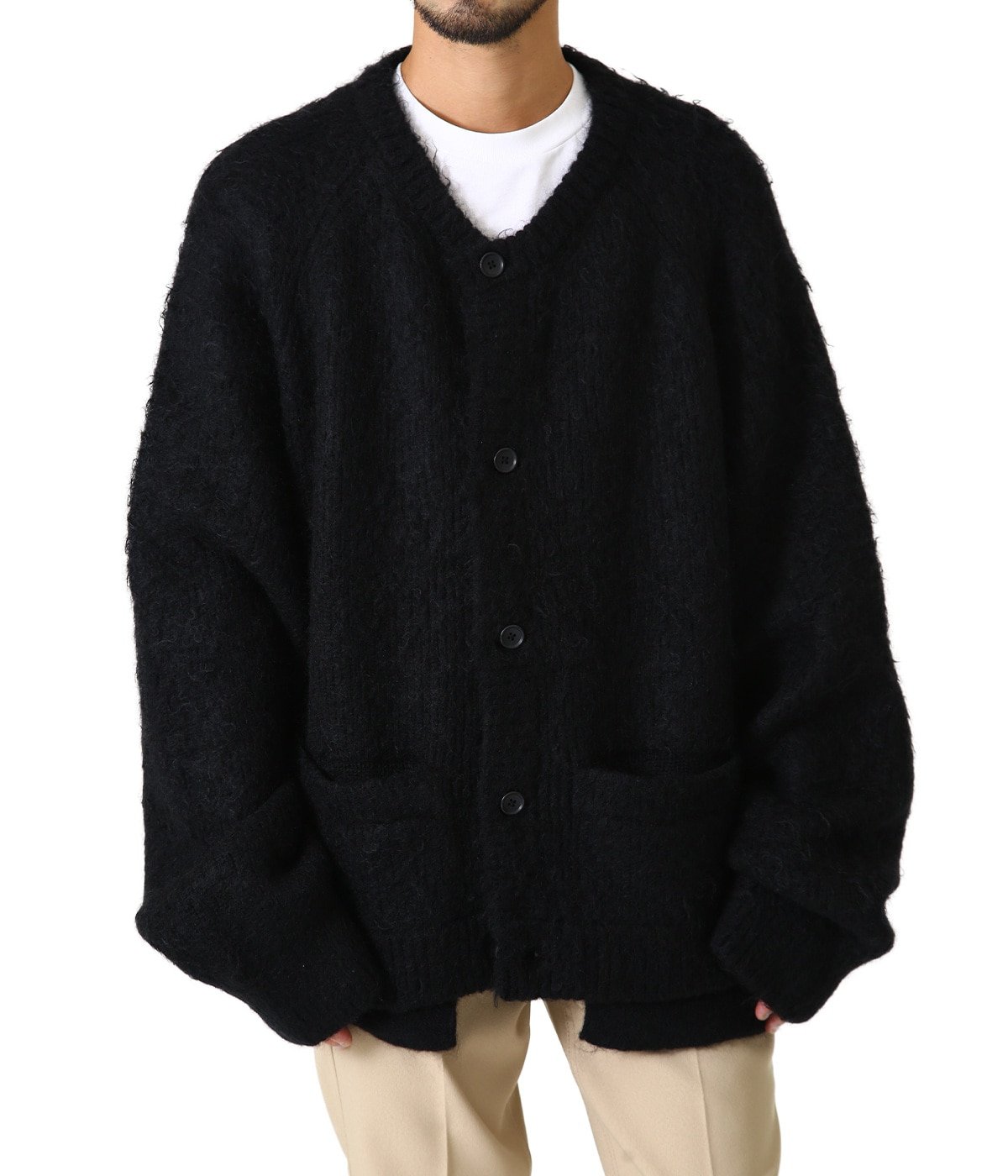 stein kid mohair cardigan 22ss-