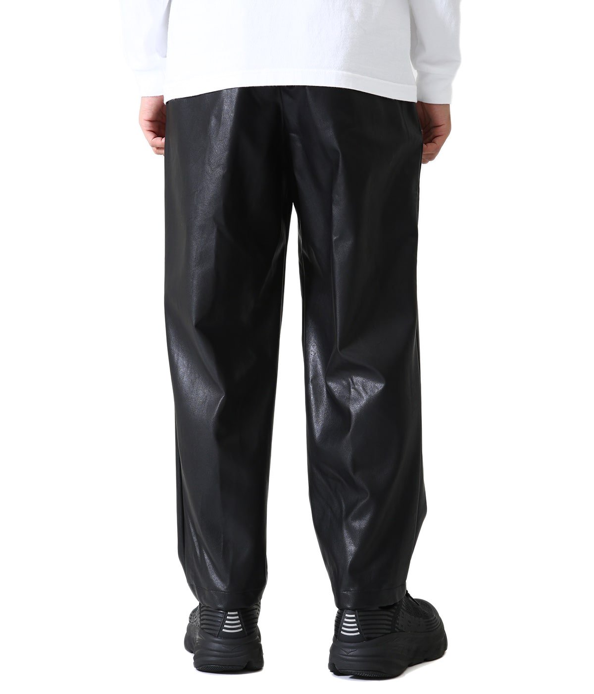 日本初の Stein EX Wide Tapered Trousers Leather rahathomedesign.com