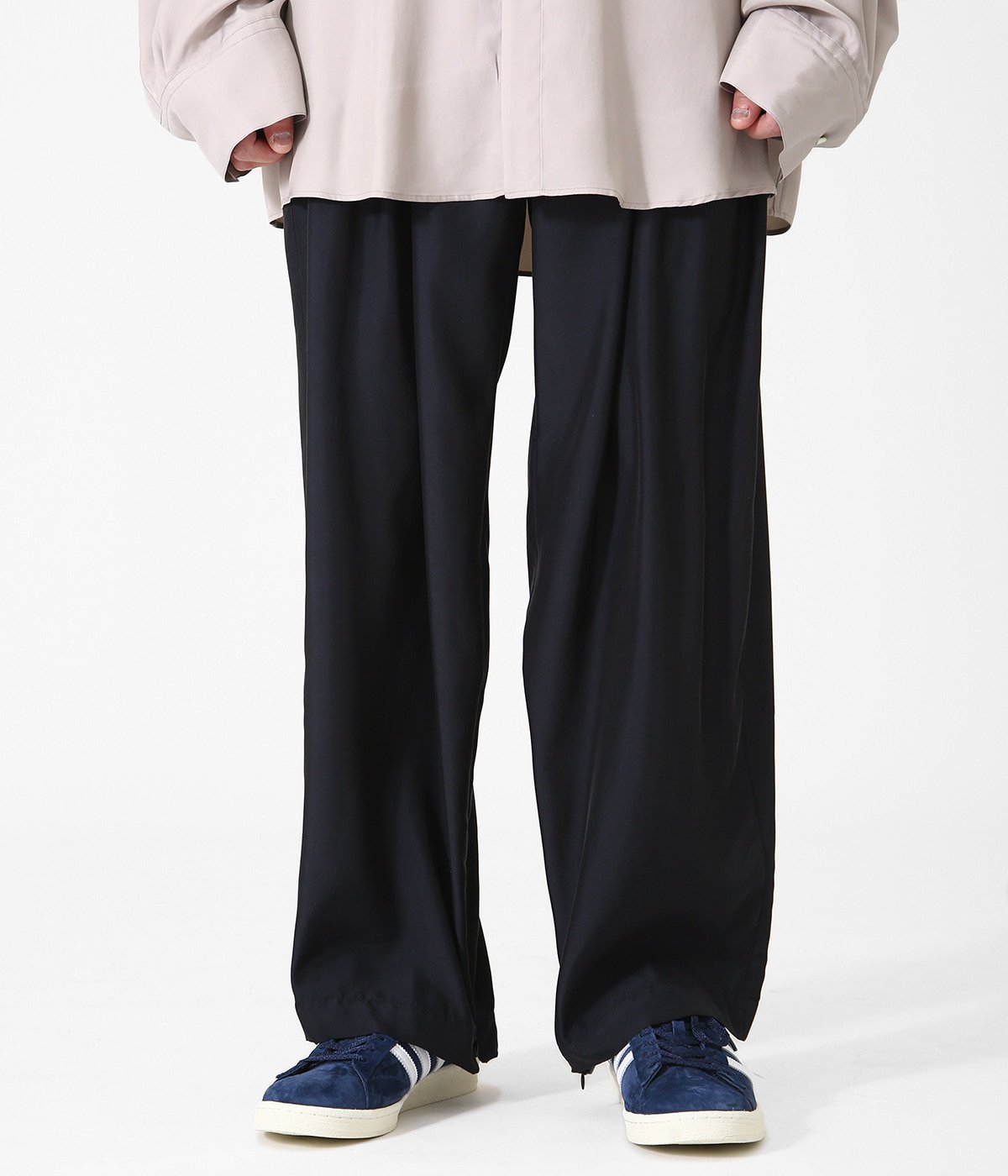 CUPRO WIDE TROUSERS