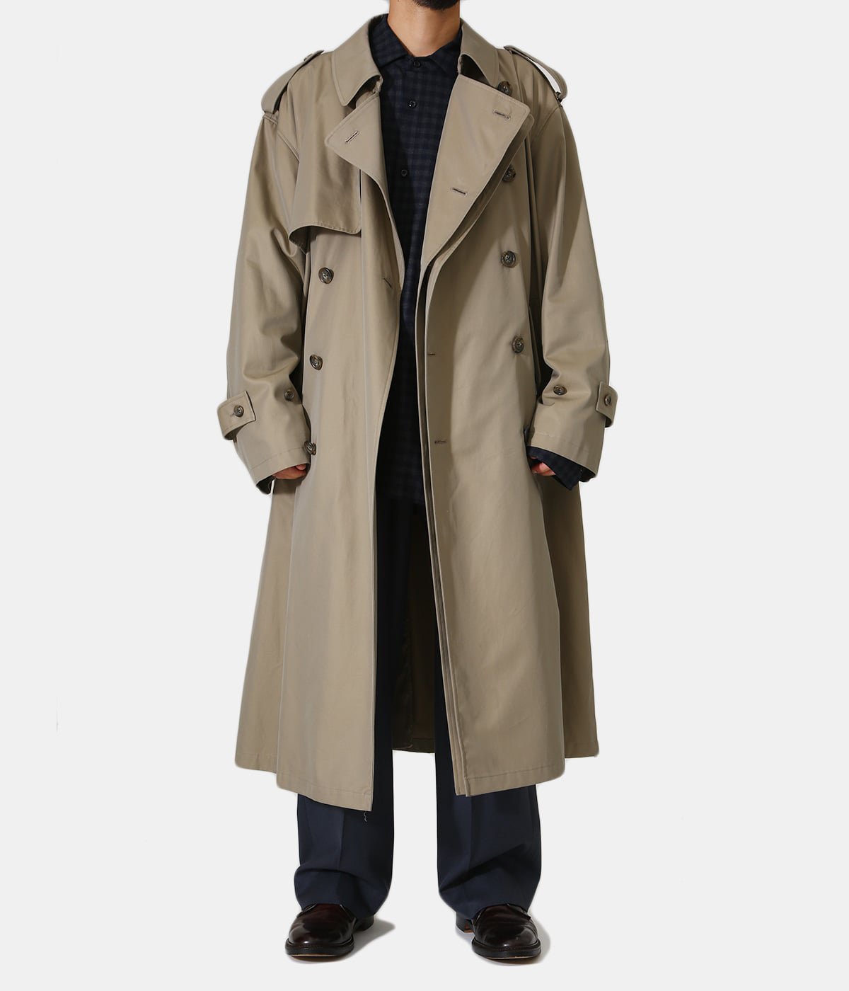 stein OVERSIZED OVERLAPED TRENCH COAT-