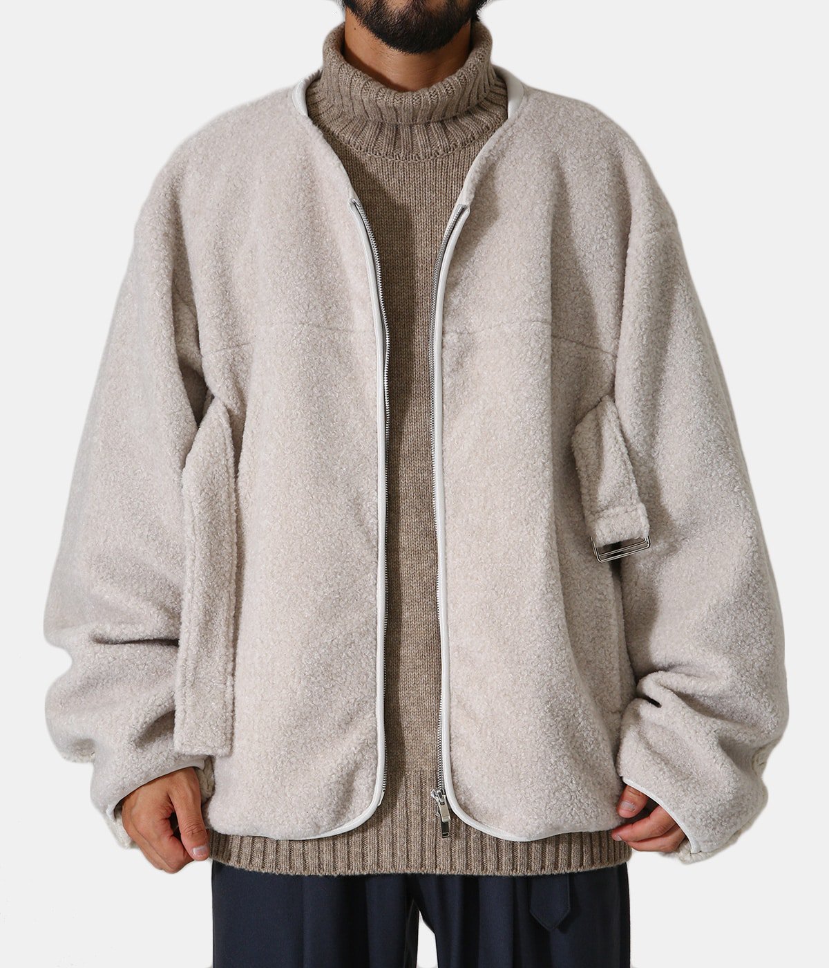 stein 21AW Combined Sleeve Boa Jacket - ブルゾン