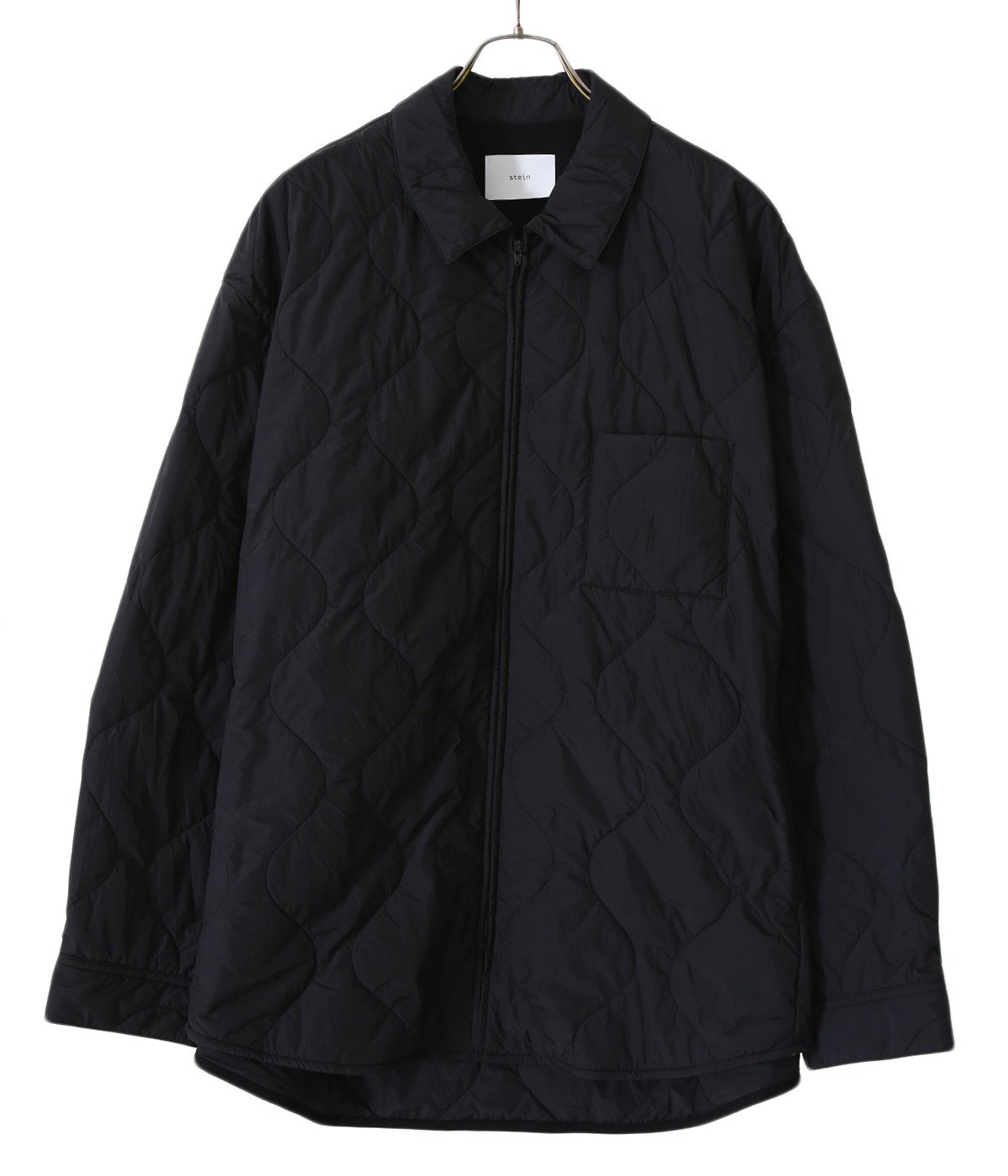 stein Oversized Quilted Zip Shirt Jacket-eastgate.mk