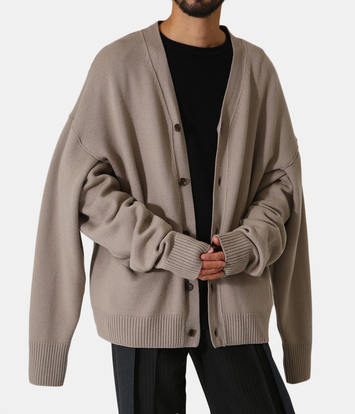 OVERSIZED FOUR SLEEVES KNIT CARDIGAN | stein(シュタイン ...