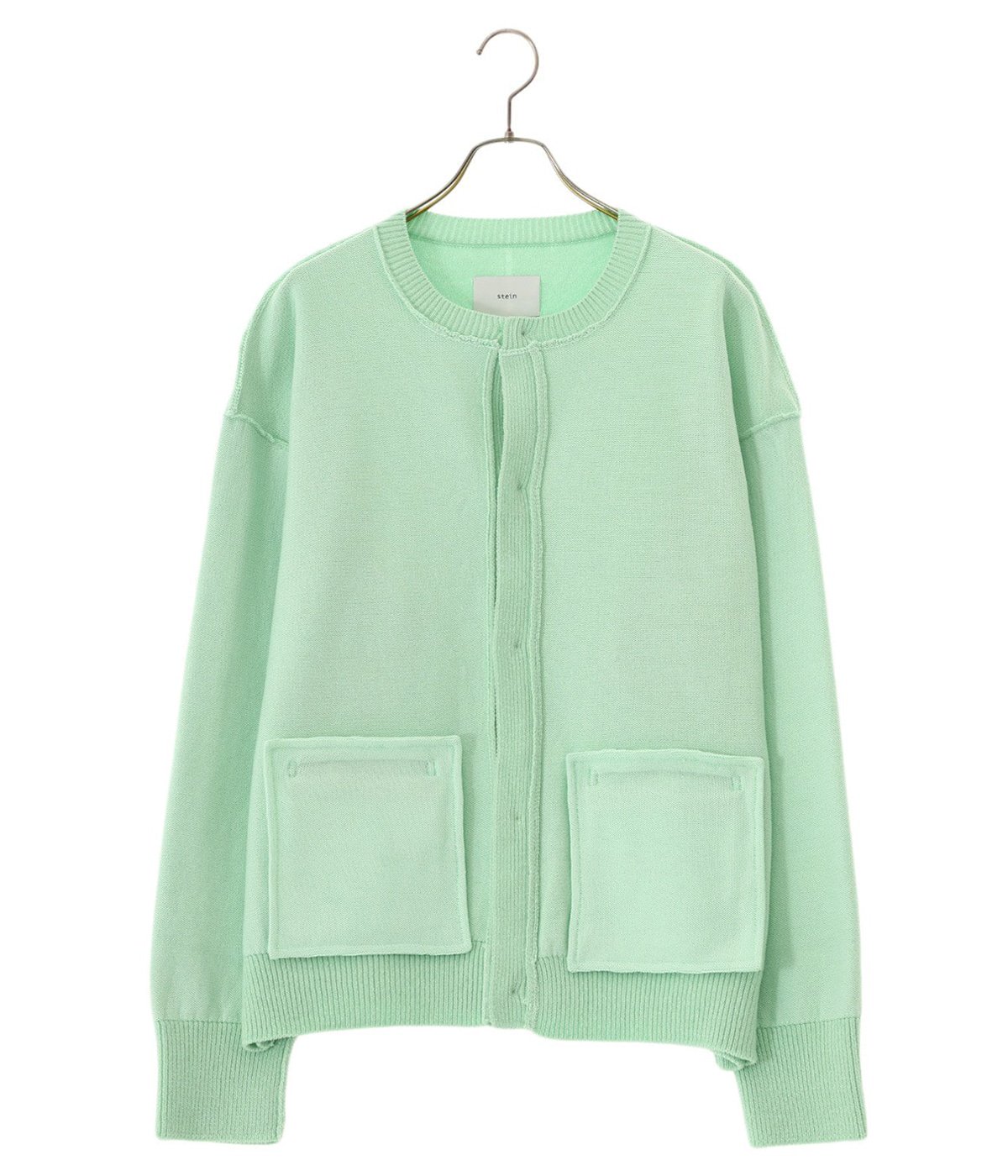 stein MOLE YARN INSIDEOUT CARDIGAN MINT - トップス