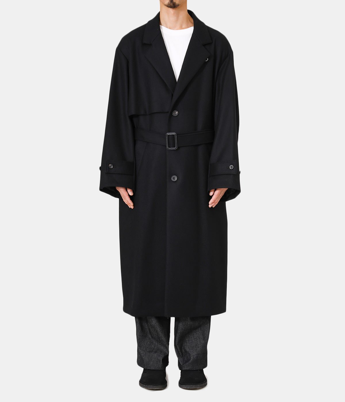 チェスターコート最終値下 stein LAY CHESTER COAT BLACK S ...