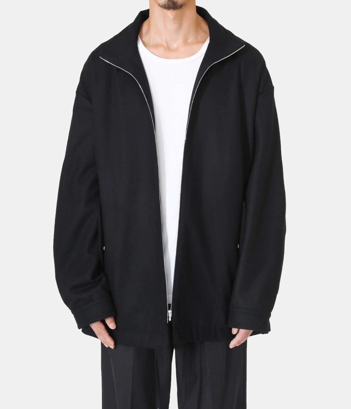 stein Melton Zip Half Coat