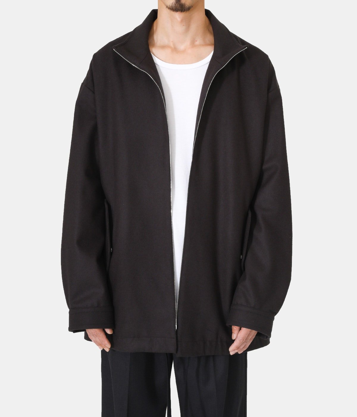 isnessstein Melton Zip Half Coat