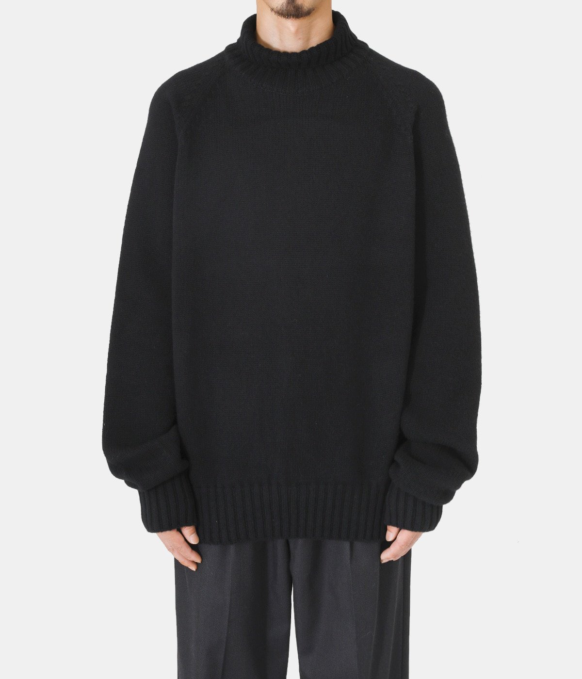 EX FINE LAMBS LOOSE HIGH NECK KNIT LS | stein(シュタイン