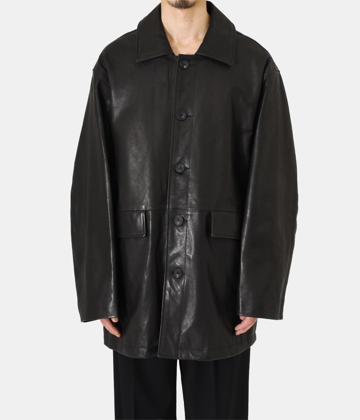 LEATHER CAR JACKET