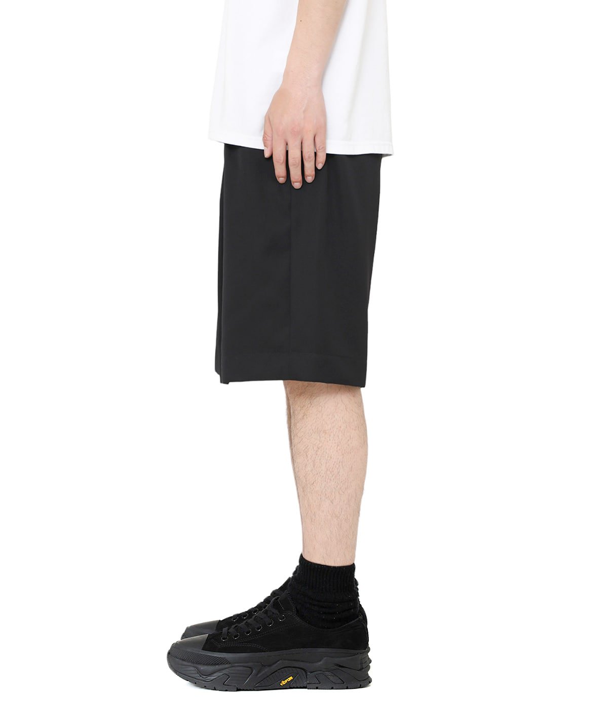 stein LEATHER WIDE EASY SHORT TROUSERS S試着のみの未使用品です