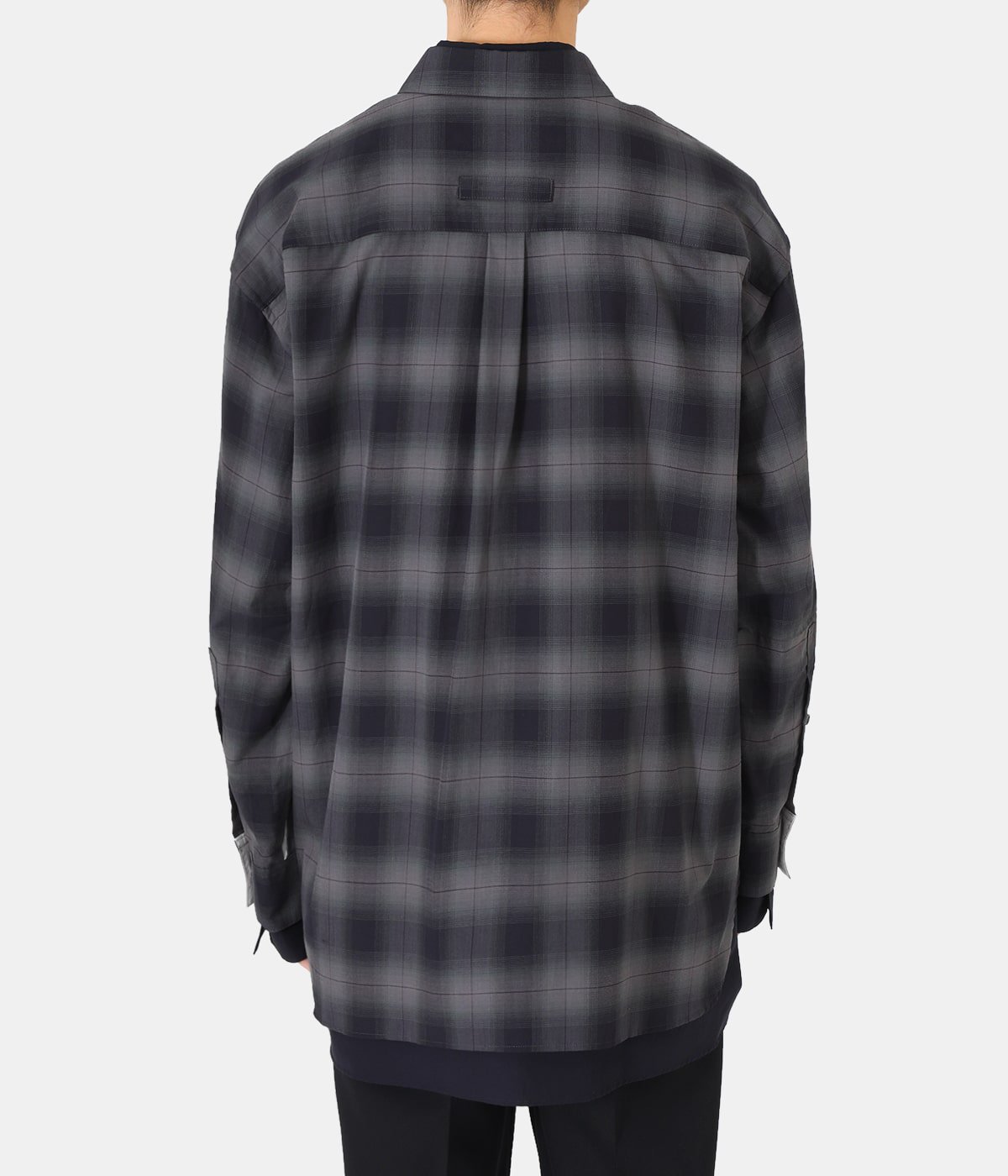 stein 22SS OVERSIZED LAYERED SHIRT