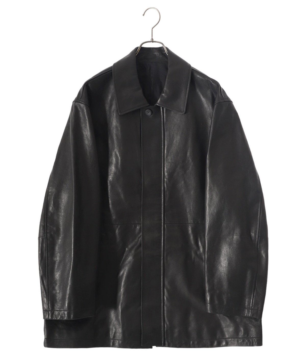 stein 23aw leather zip jacket