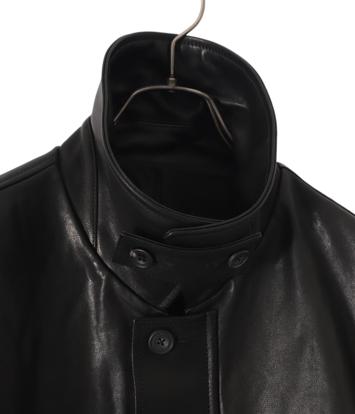 stein 23aw leather zip jacket