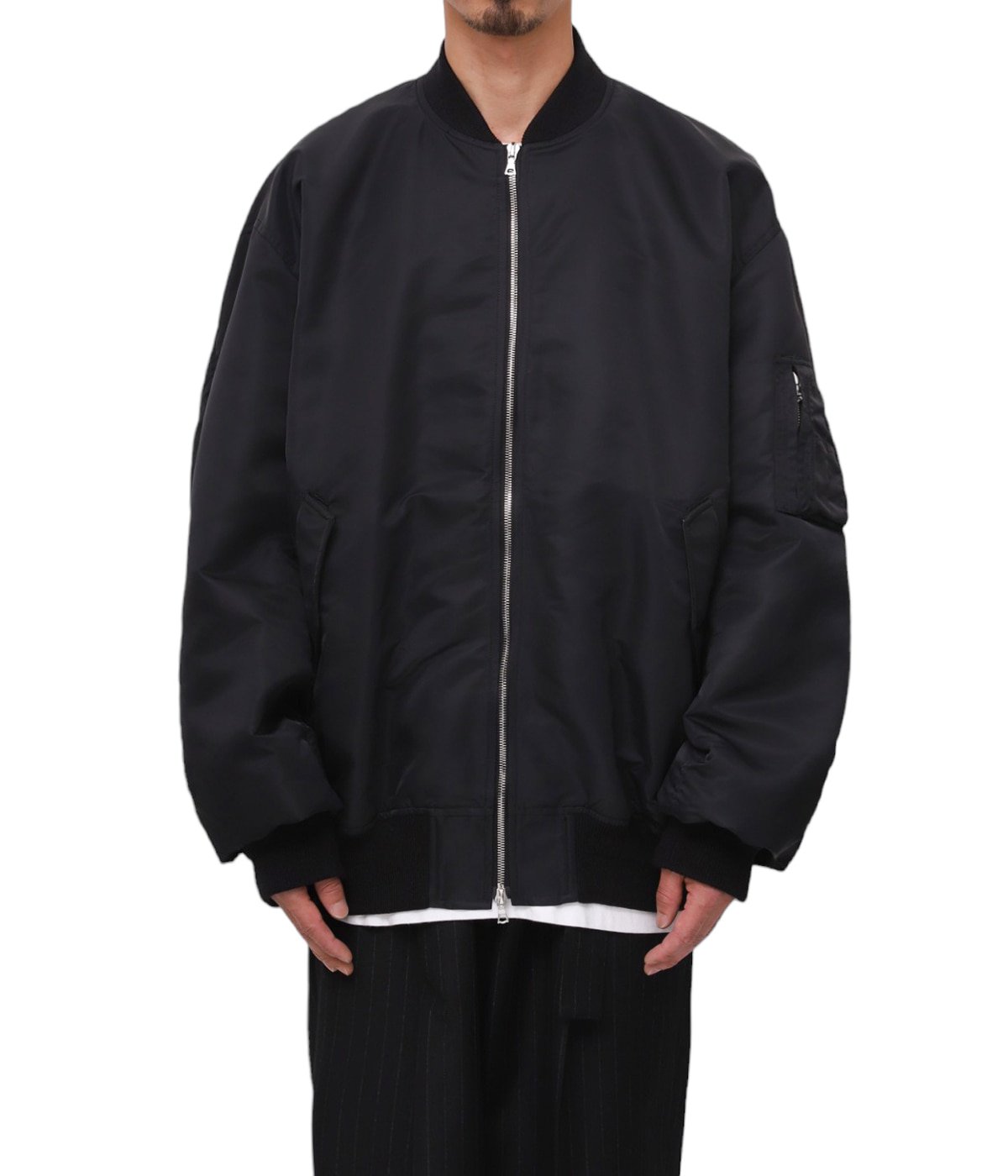 実物の写真ありますかstein 23AW OVERSIZED FLIGHT JACKET - ブルゾン