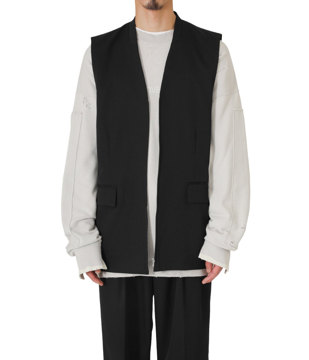 stein No Collar Zip Vest290Supe - ベスト