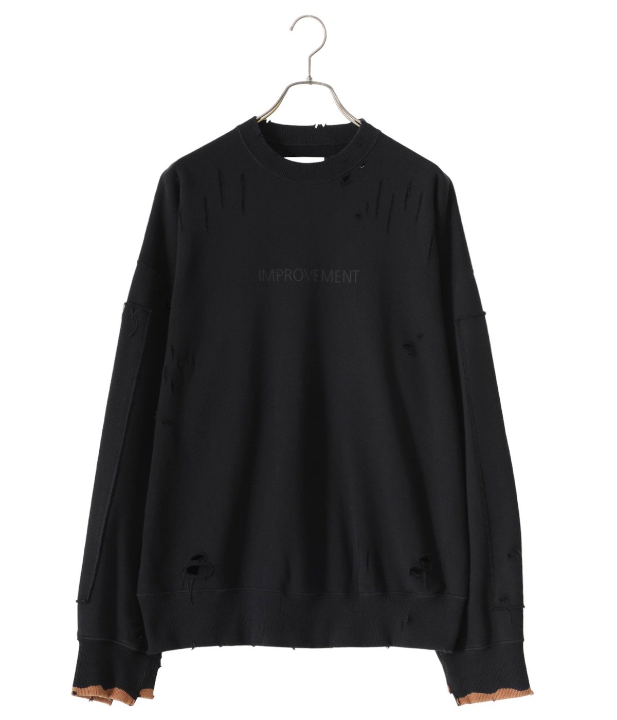 OVERSIZED REBUILD SWEAT LS BLACK Lサイズ