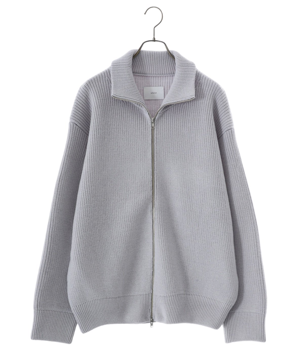 OVERSIZED DRIVERS KNIT ZIP JACKET