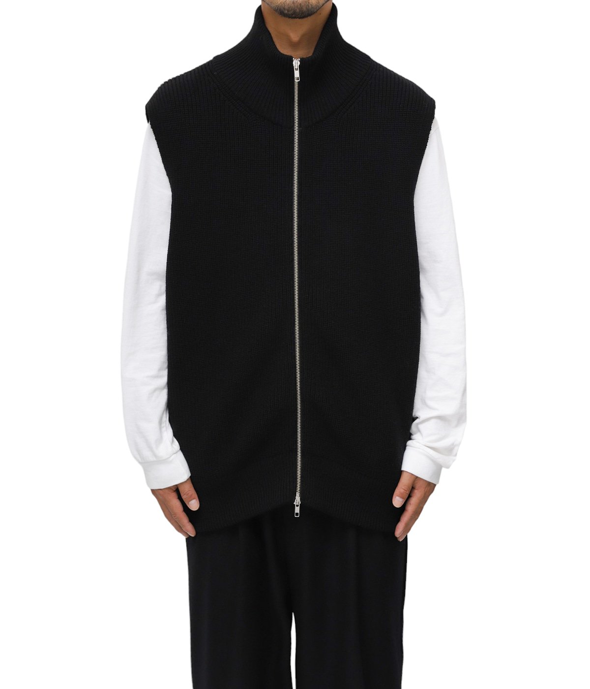 OVERSIZED DRIVERS KNIT ZIP VEST | stein(シュタイン) / トップス ...