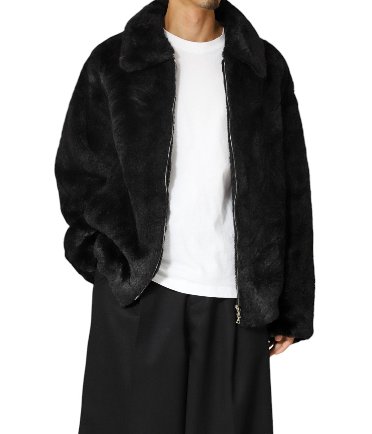 ジャケット・アウター CRUCIFIED FUR COAT visual kei anime punk caged Cambion crucifix button front