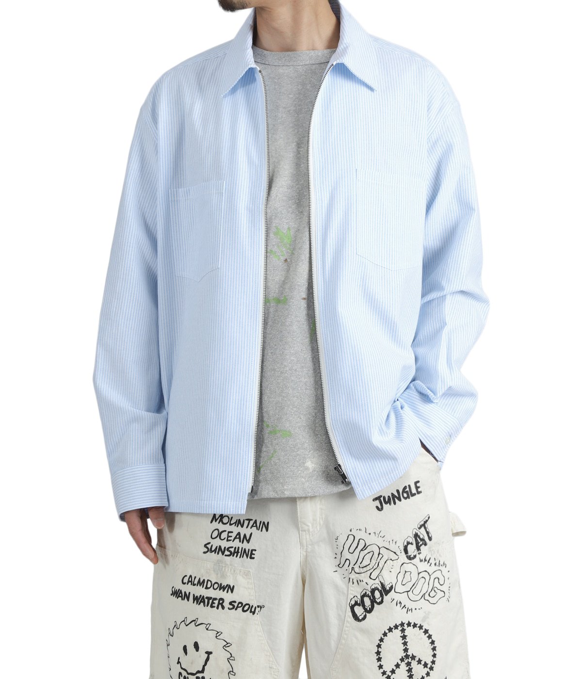 OXFORD ZIP SHIRT | SWJP(エスダブリュージェーピー) / トップス 長袖