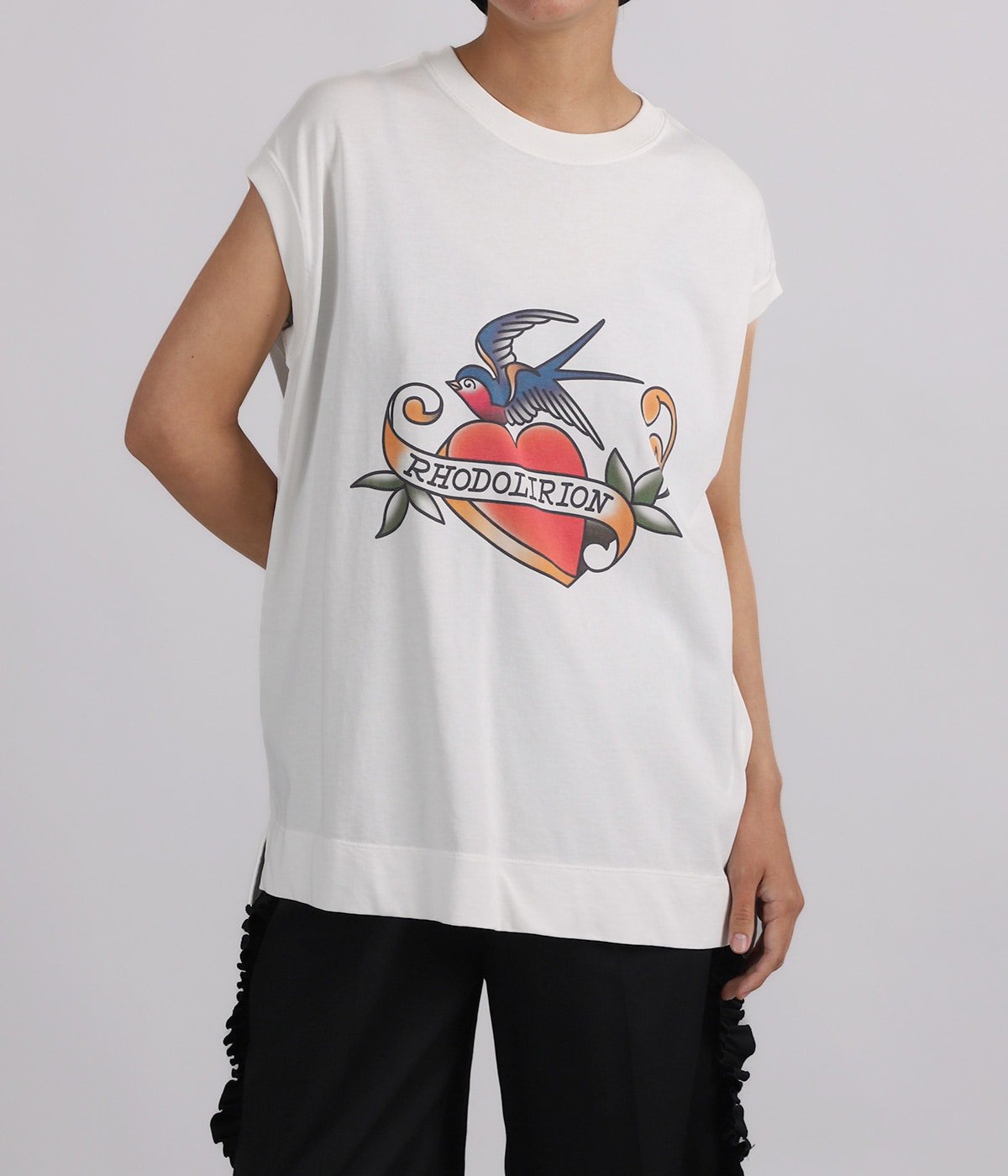 レディース】Printed Tattoo Tee | RhodolirioN(ロドリリオン
