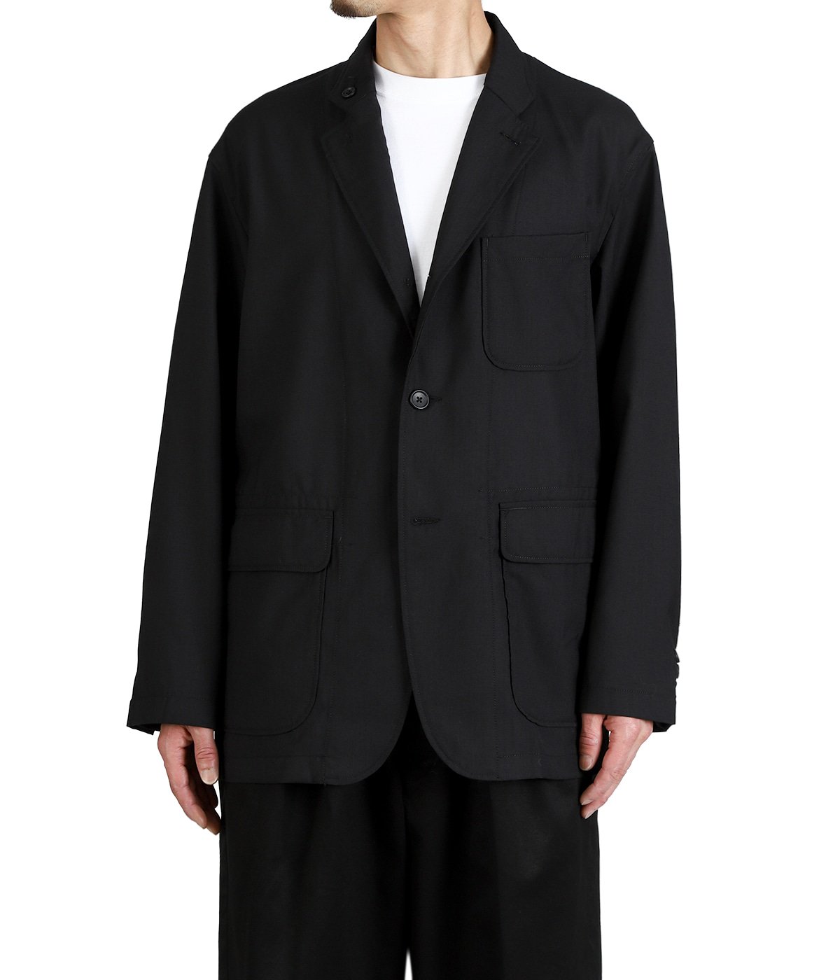 Loiter Jacket Black Tropical Wool | ENGINEERED GARMENTS(エンジニア