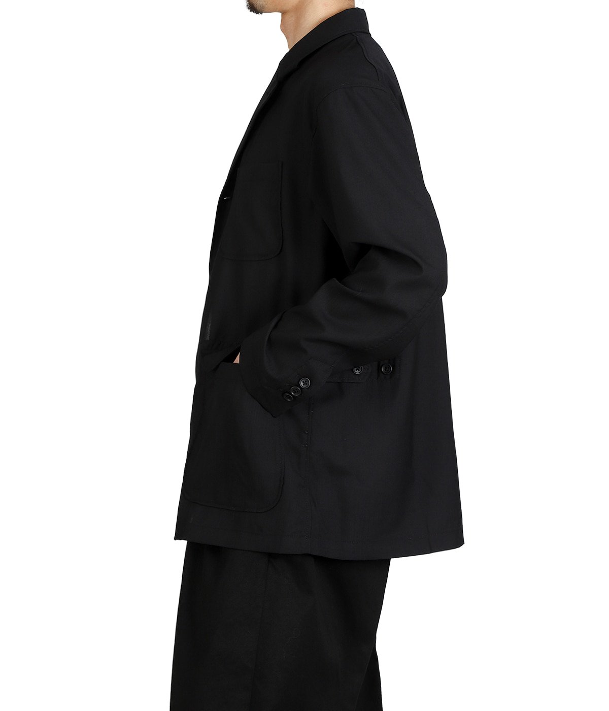 Loiter Jacket Black Tropical Wool | ENGINEERED GARMENTS(エンジニア